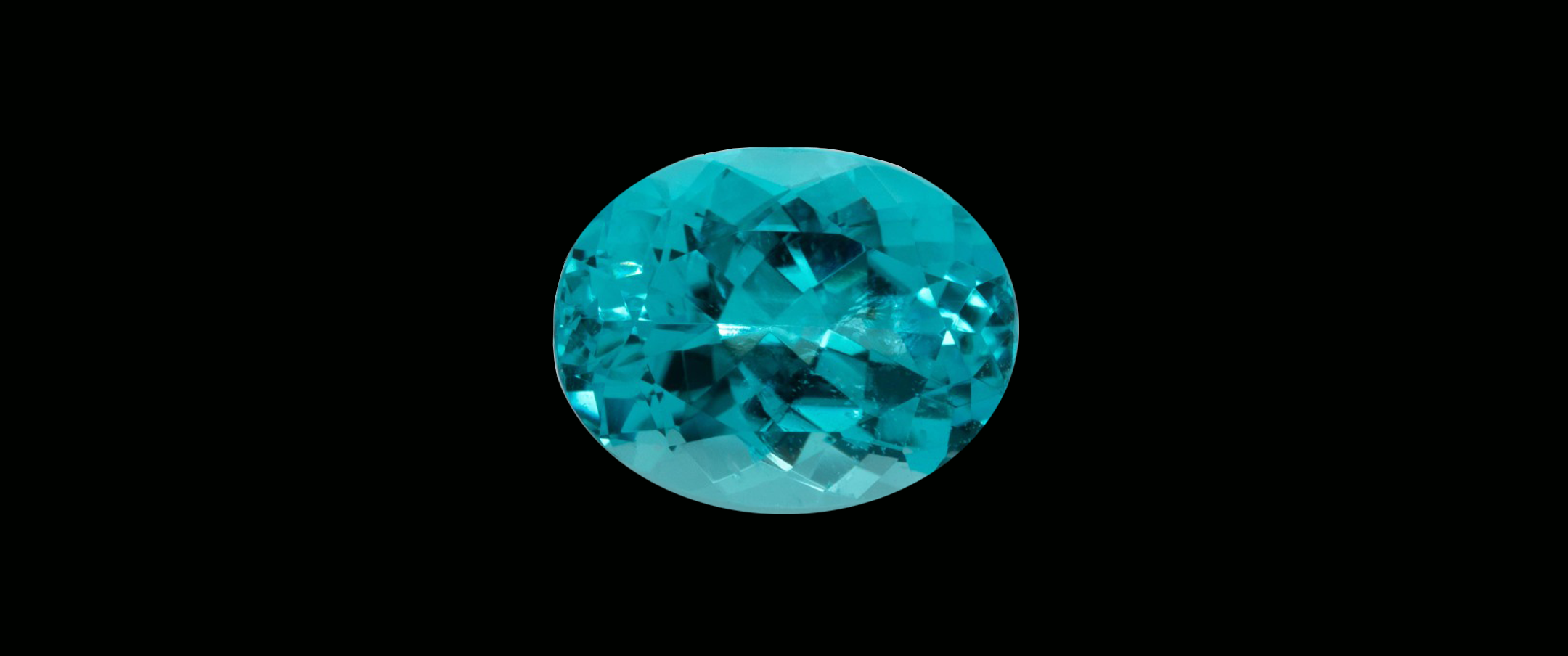 Paraiba-Turmalin mit elektrischem Neonblau — Beispiel für maximale innere Lebendigkeit eines Steins